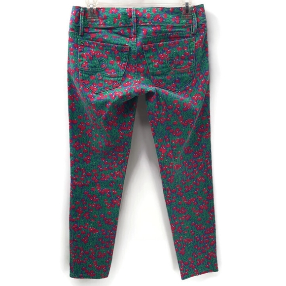 Lilly Pulitzer Floral Worth Skinny Mini Jeans 0 - Picture 4 of 9